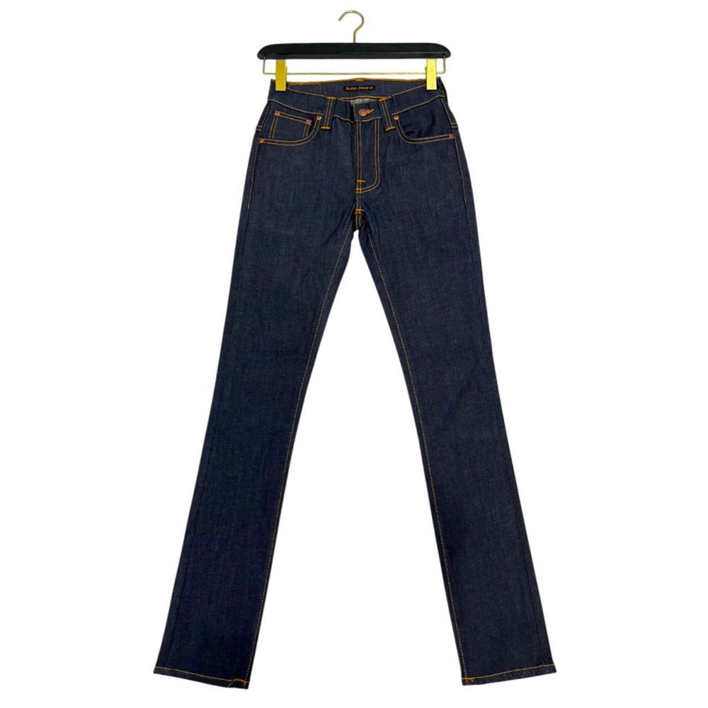 Jeans da donna in cotone blu