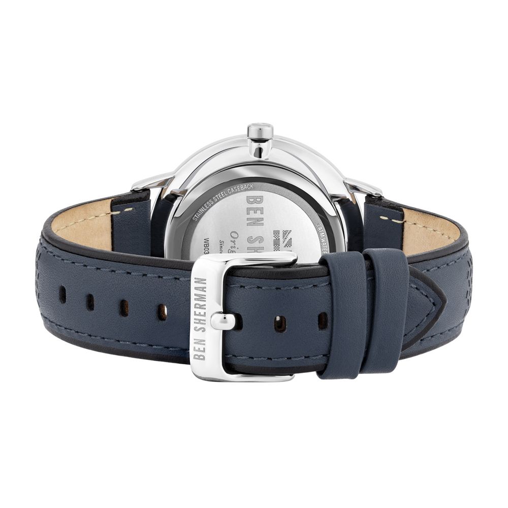 Ben Sherman Blue Leather Dress Watch