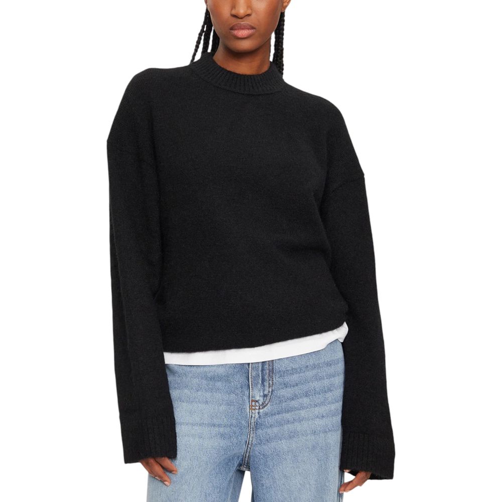 Maglione in poliestere nero