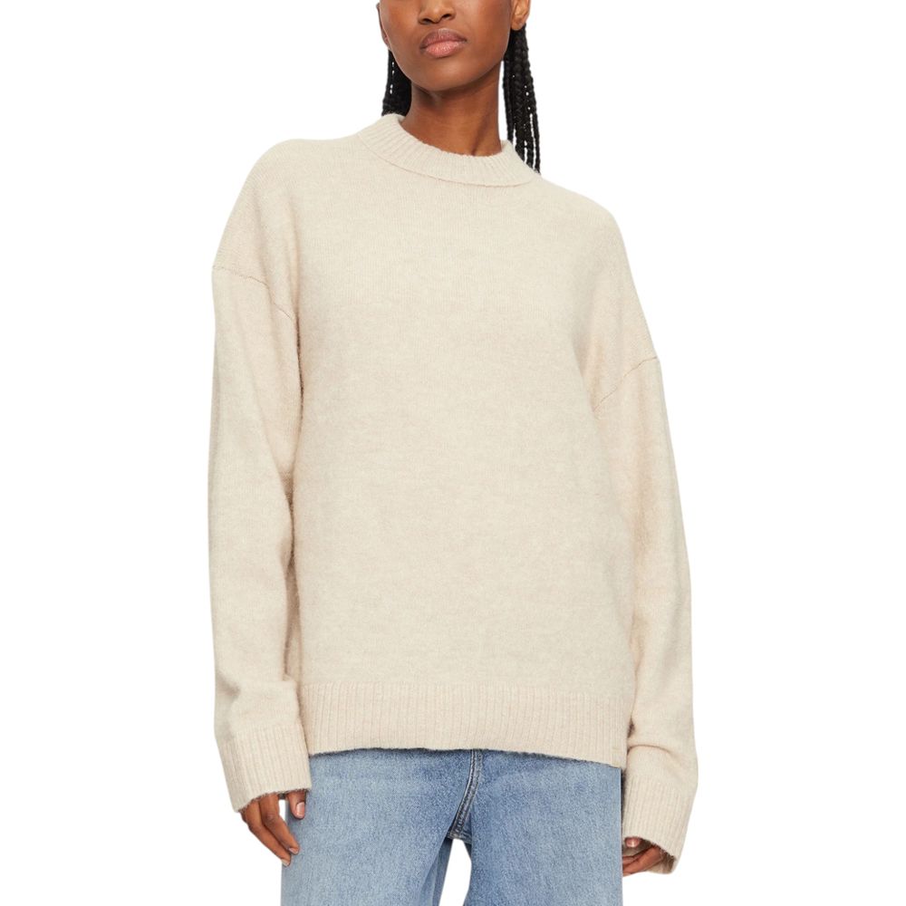 Maglione in poliestere beige