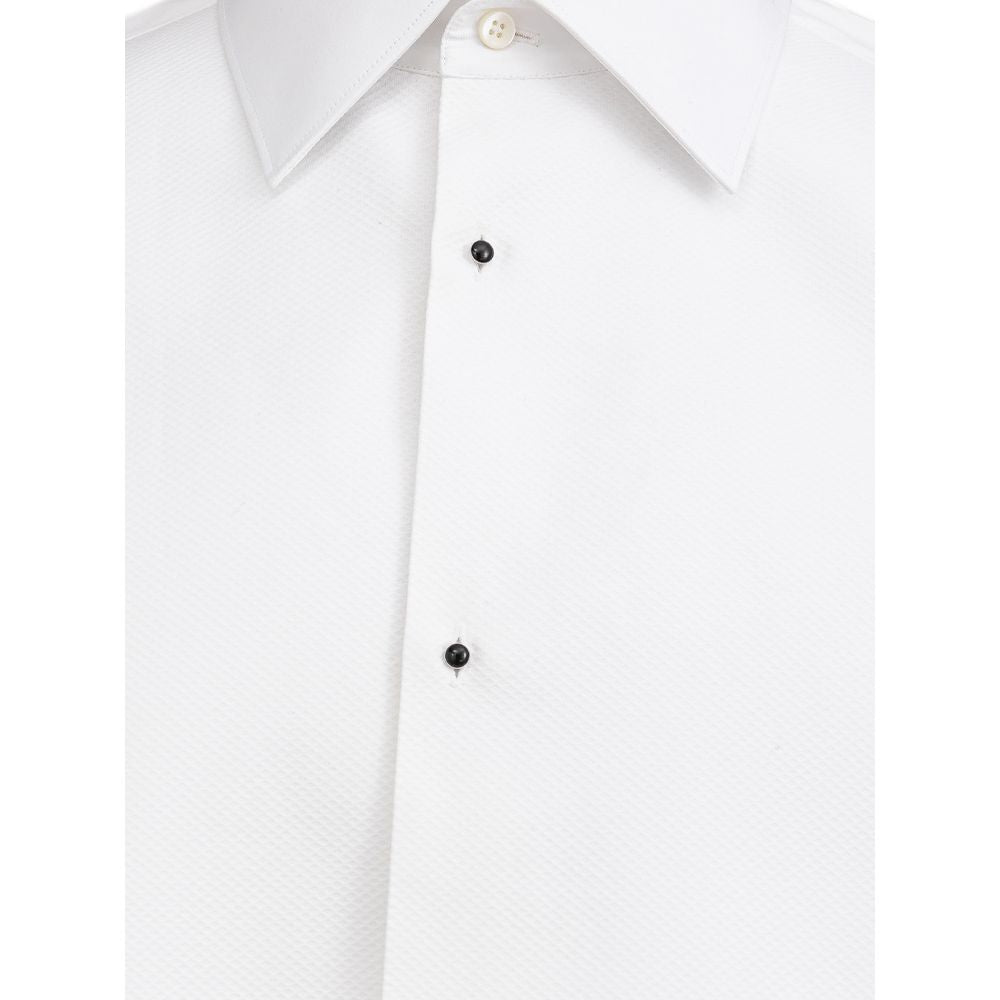 Camicia di cotone bianco