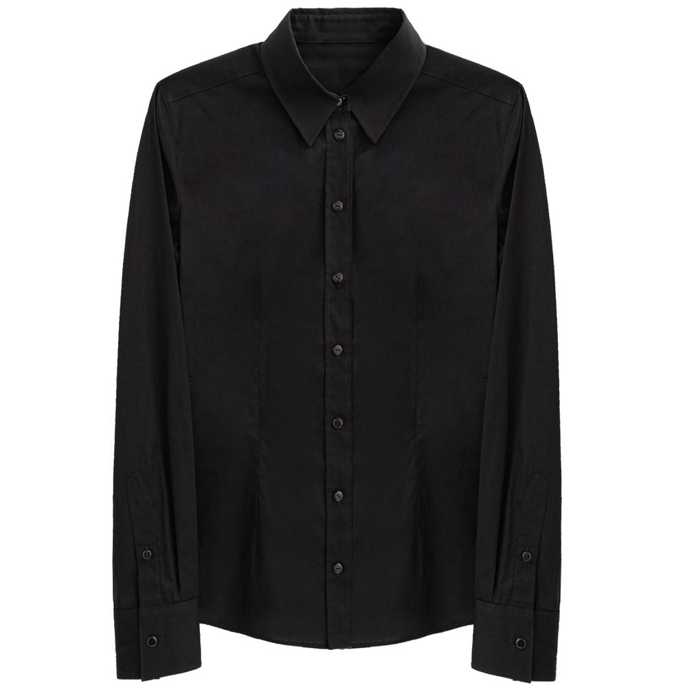 Camicia in cotone nero