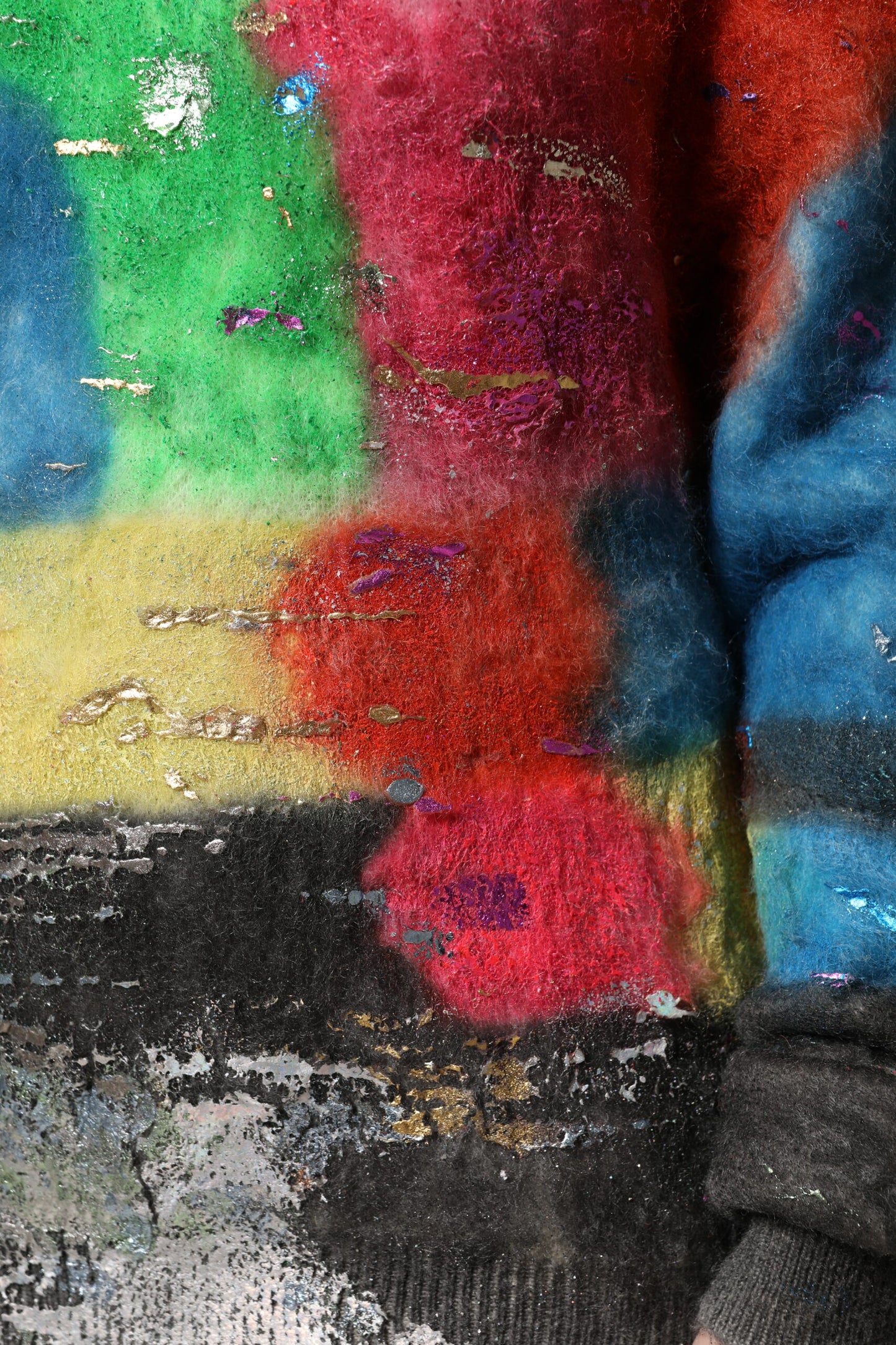 Dolce & Gabbana Multicolor Mohair Turtleneck Pullover Sweater