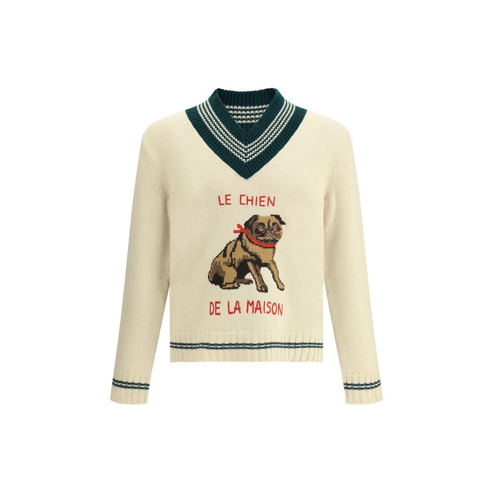 Valentino Cream Wool Sweatshirt