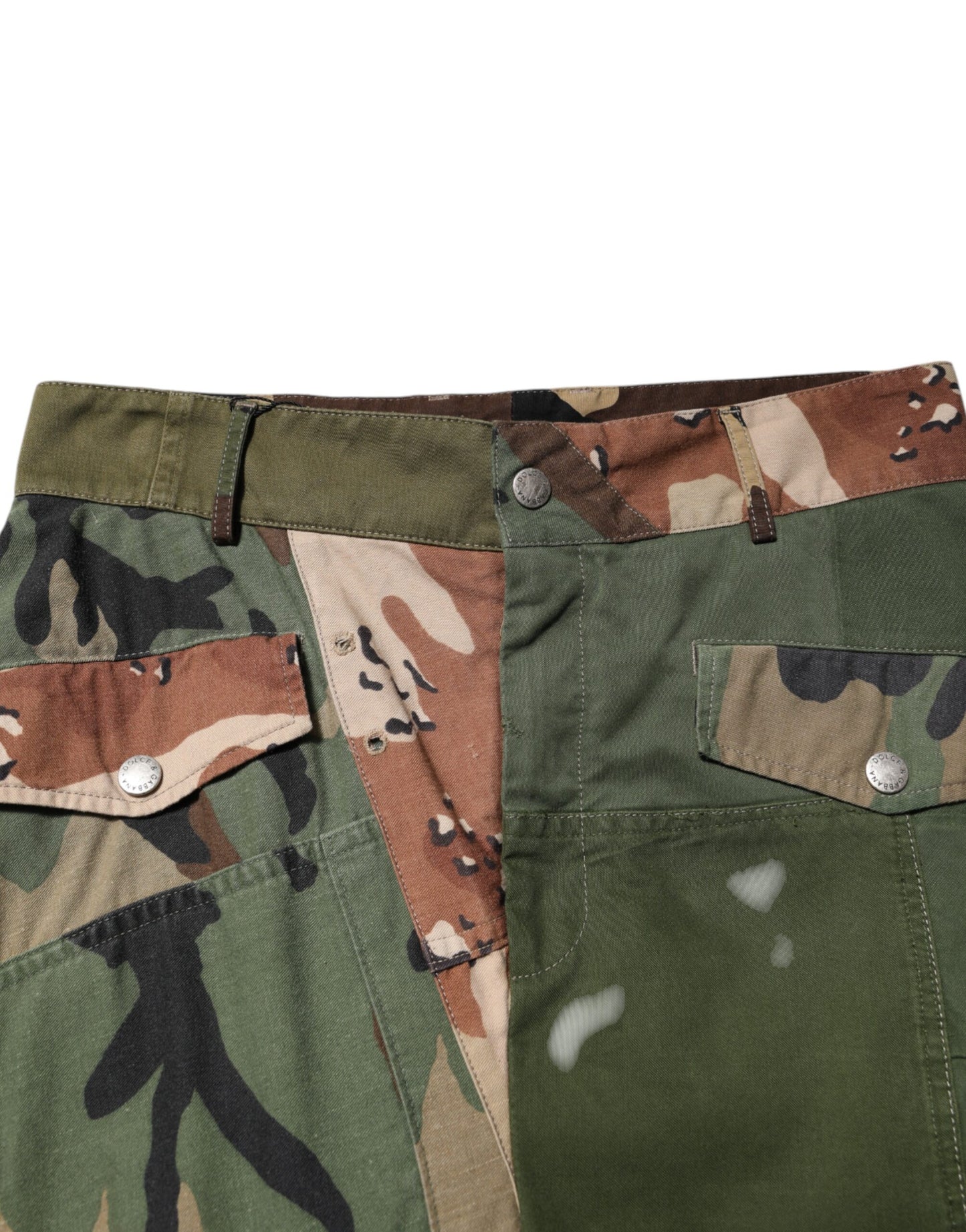 Dolce & Gabbana Multicolor Camouflage Cargo Pants