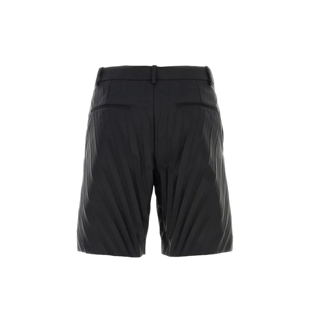 Valentino Black Nylon Bermuda Shorts