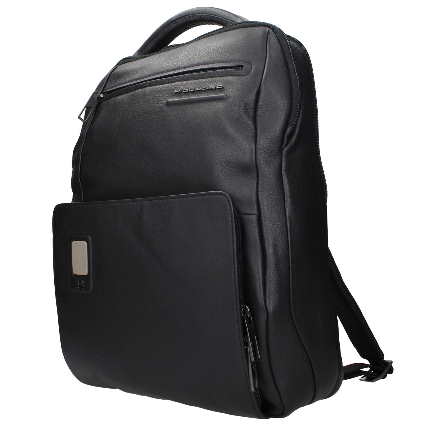 Piquadro Black Leather Backpack