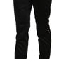 Exte Black Mid Waist Skinny Dress Formal Trousers Pants