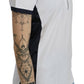Beverly Hills Cotton White Collared Short Sleeve Top
