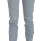 Costume National Light Blue Mid Waist Skinny Denim Jeans