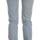Costume National Light Blue Mid Waist Skinny Denim Jeans