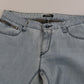 Costume National Light Blue Mid Waist Skinny Denim Jeans