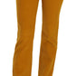 Costume National Orange High Waist Straight Trouser Pants