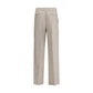 Brioni Gray Linen Casual Pants