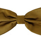 Elegant Mustard Silk Bow Tie