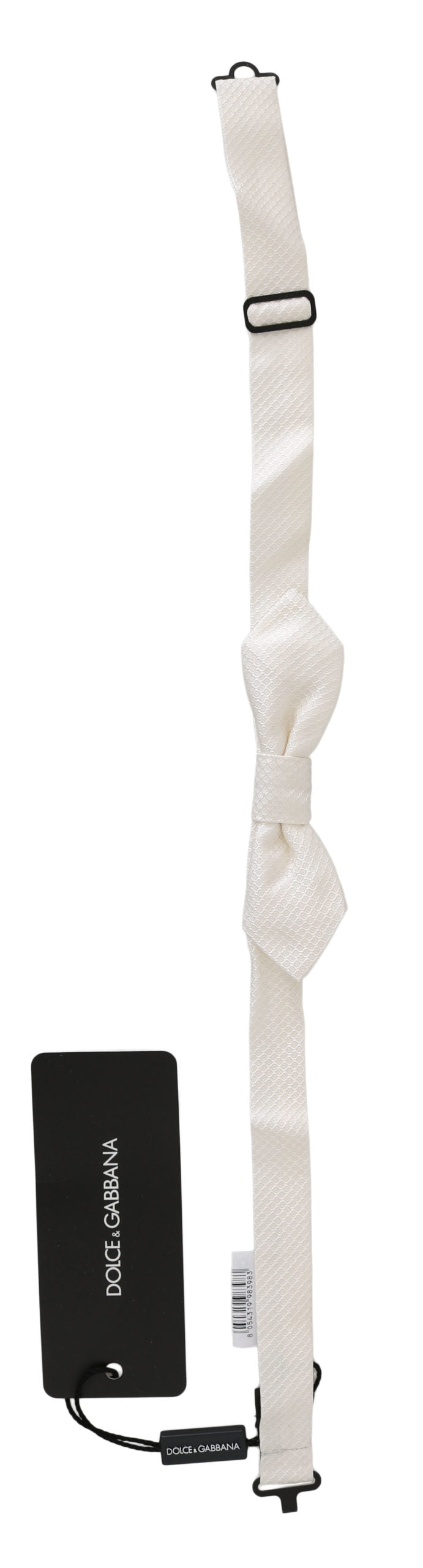 Elegante papillon in seta bianca