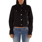 Met Black Cotton Denim Jacket