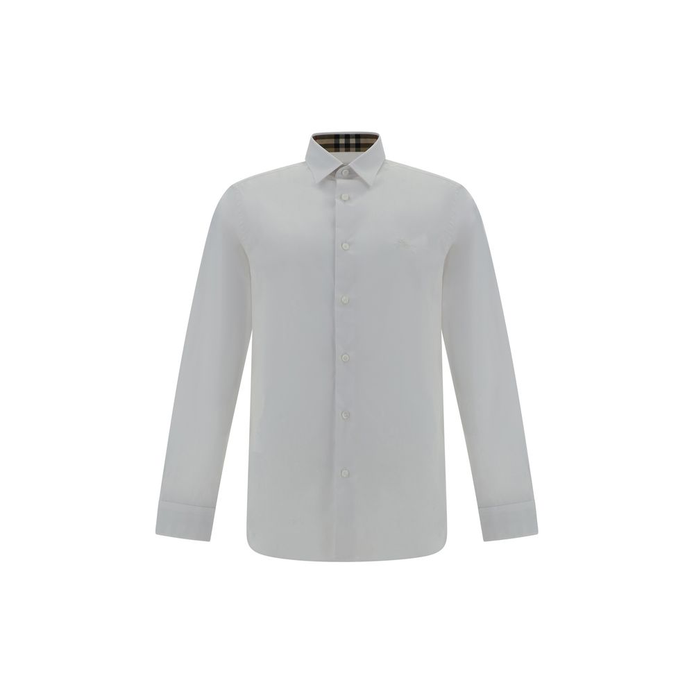 Burberry White Elastane Dress Shirt