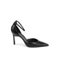 Calvin Klein Black Leather High Heel Pumps