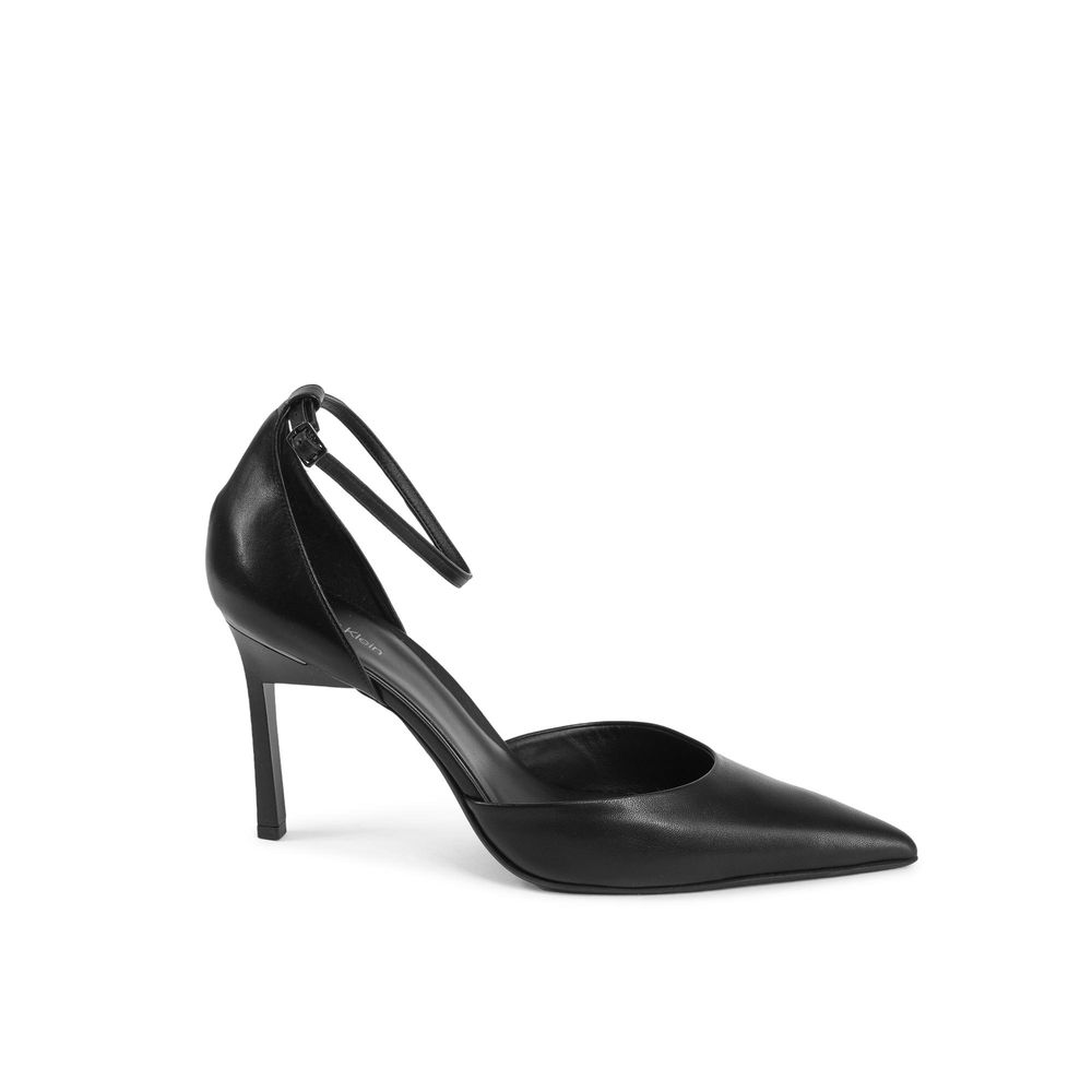 Calvin Klein Black Leather High Heel Pumps