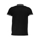 Cavalli Class Black Cotton Men Polo Shirt