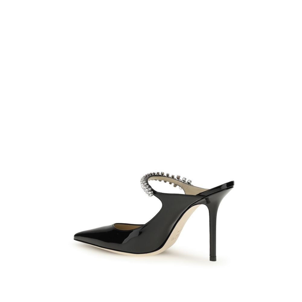 Jimmy Choo Black Calf Leather Bos Taurus High Heel Pumps