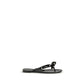 Valentino Garavani Black Pvc Flat Sandals