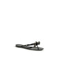 Valentino Garavani Black Pvc Flat Sandals