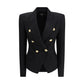 Balmain Black Wool Jackets And Coat