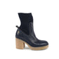 Tommy Hilfiger Blue Leather Ankle Boots