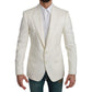 Dolce & Gabbana White Virgin Wool Blazer