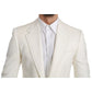 Dolce & Gabbana White Virgin Wool Blazer