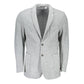 Gant Gray Polyester And Wool Blazer