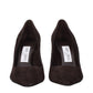 Jimmy Choo Brown Leather High Heel Pumps