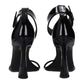 Versace Black Leather Stiletto Heel Sandals