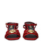 Versace Red Leather Platform Sandals