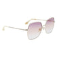 Victoria Beckham Gold Metal Sunglasses
