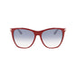 Victoria Beckham Burgundy Acetate Sunglasses