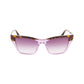 Victoria Beckham Brown Acetate Sunglasses