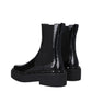 Valentino Garavani Black Leather Ankle Boots