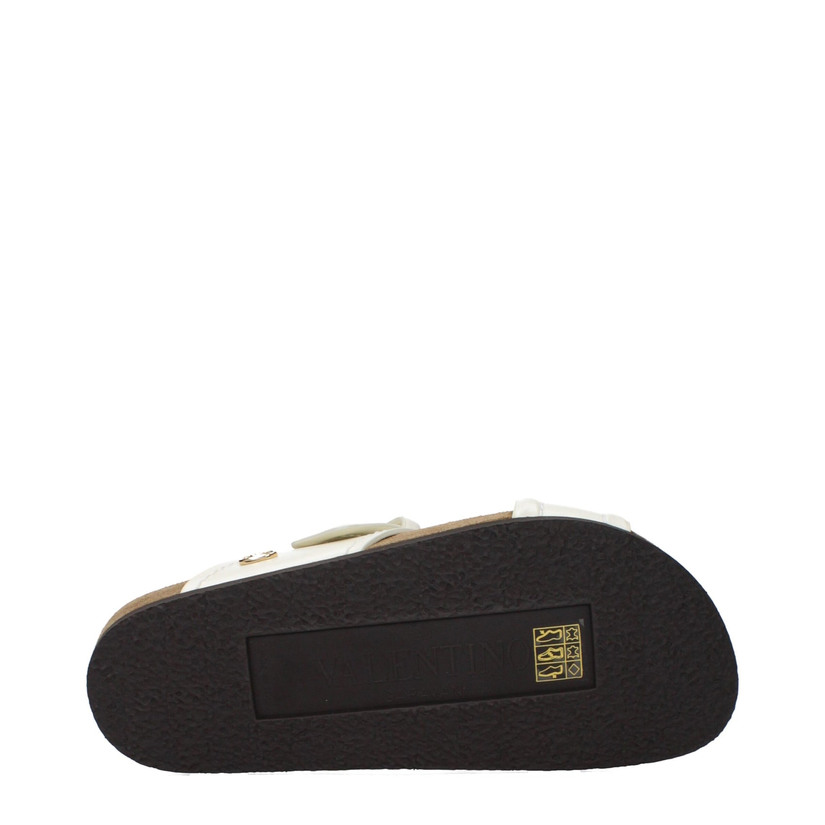 Valentino Garavani Beige Leather Slippers