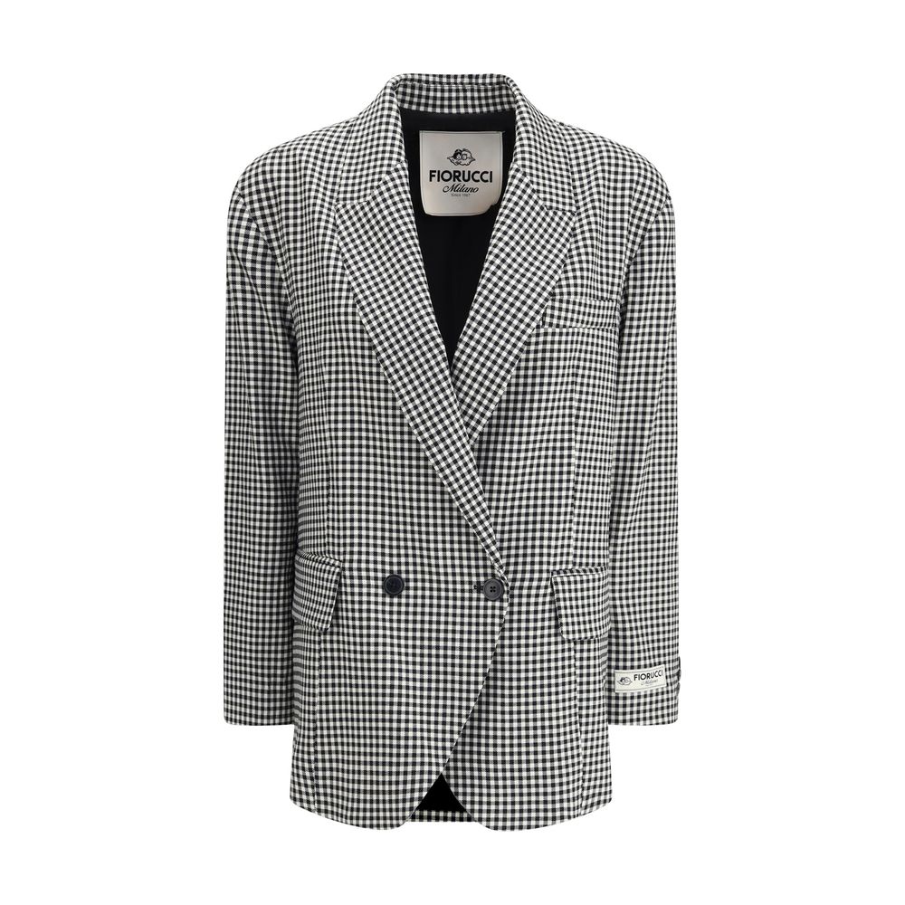 Fiorucci Multicolor Fleece Wool Blazer