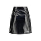 Fiorucci Black Cotton Mini Skirt