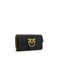PINKO Black Calf Leather Bos Taurus Shoulder Bag