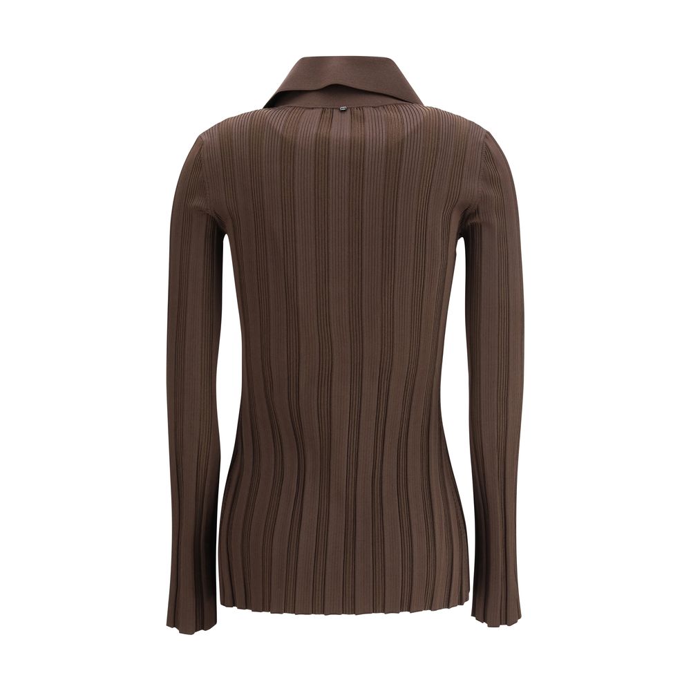Max Mara Brown Viscose Cardigan