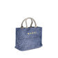 Marni Blue Fabric Shoulder Bag