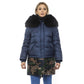 Mr&Mrs Italy Blue Poly Parka with Hood for Women