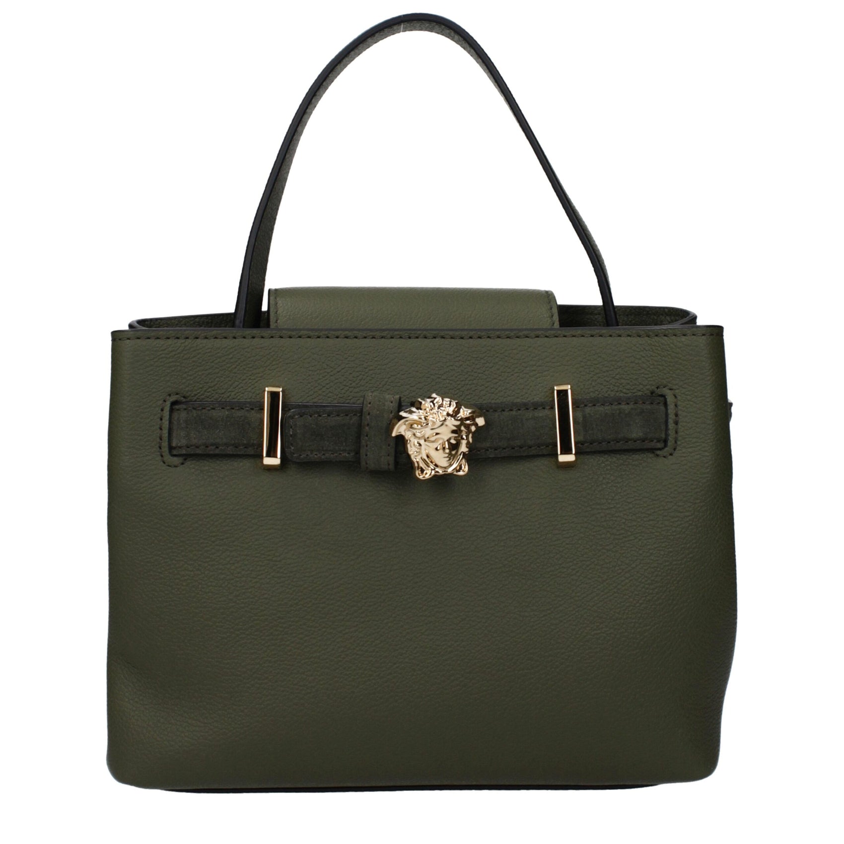 Versace Green Leather Handbag