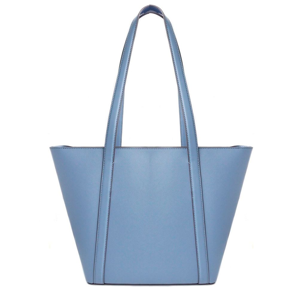 Michael Kors Blue Canvas Tote Bag