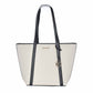 Michael Kors White Canvas Tote Bag